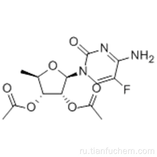 2 &#39;, 3&#39;-Ди-O-ацетил-5&#39;-дезокси-5-фулуро-D-цитидин CAS 161599-46-8